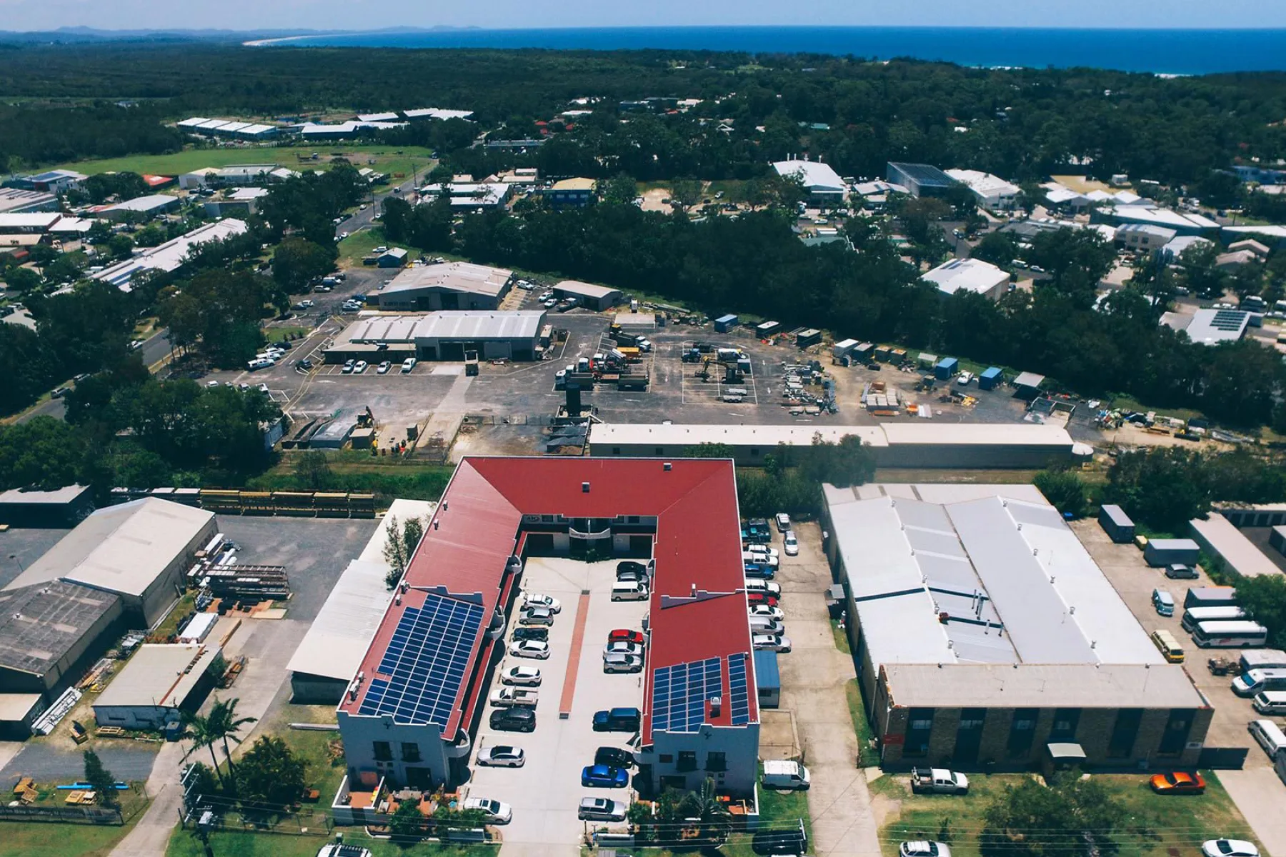 Byron Industrial Precinct Aerial Image via Sustainable Valley